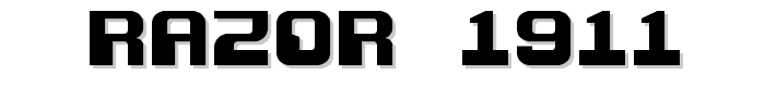 Razor 1911 font